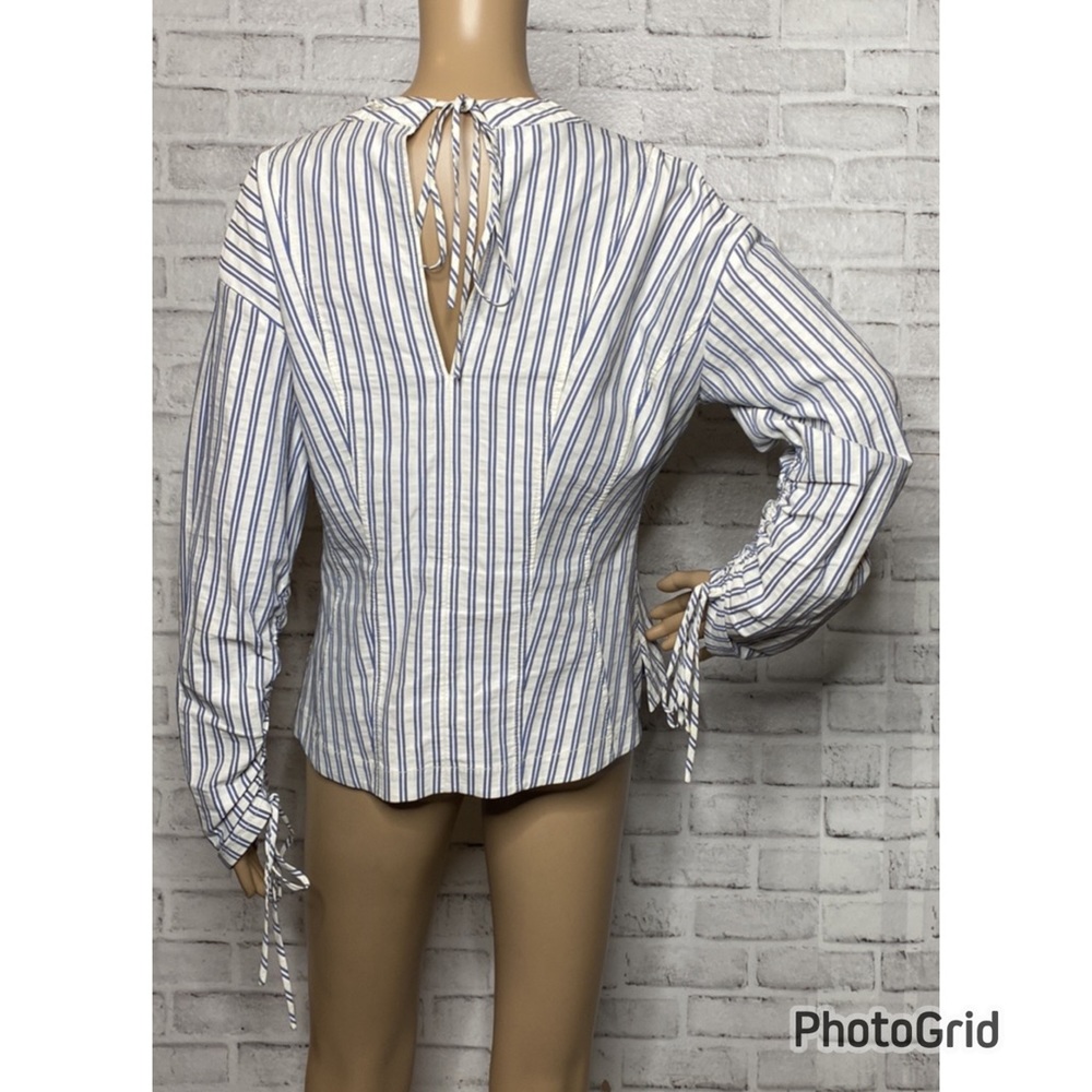 Jason Wu Striped Button Down Top - image 3
